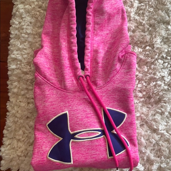 Pink Under Armour hoodie - Picture 1 of 2